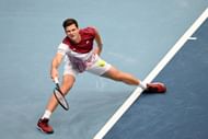 Hubert Hurkacz at the 2022 Erste Bank Open.